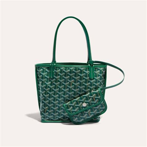 goyard mini anjou green